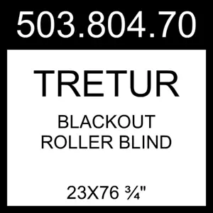 IKEA TRETUR Blackout Roller Blind Light Gray 23x76 ¾" 503.804.70 - Picture 1 of 1