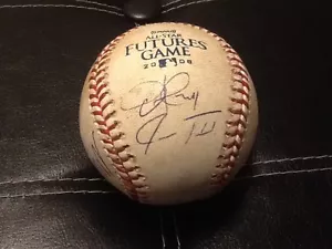 2008 New York Yankees Stadium All-Star Futures GAME USED Baseball AUTOGRAPH MLB - Picture 1 of 7