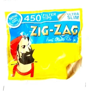2 x 450 ZICK-ZACK ULTRA SLIM ZIGARETTENFILTER TIPS 900 TOTAL TIPS ROLL UP  - Bild 1 von 2