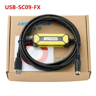 Suitable for Mitsubishi Plc Programming Cable FX3U/1N/2N/1S Series USB-SC09-FX - Image 1 of 3