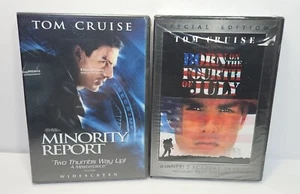 Tom Cruise DVD Lot: Minority Report & Born On The Fourth Of July (DVD) NEW - Imagen 1 de 9