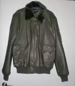 Herren Jacke Fliegerjacke Blouson Kunstleder Optik in Gr.: 56 - Warm gefüttert - Bild 1 von 10