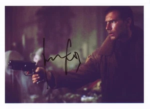 Harrison Ford firmato 8x6 in BLADE RUNNER + STAR WARS, Raiders Lost Ark con certificato di autenticità - Foto 1 di 3