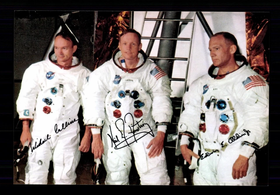 Apollo 11 ++Autogramme++ ++1 Mondlandung 1969  ++CH 18 - Bild 1 von 2