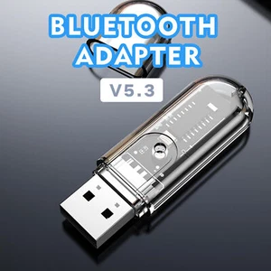 USB Bluetooth 5.3 Adapter Dongle Receiver for Car Music Audio Aux Adapter - Picture 1 of 13