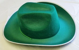 SOMBRERO VAQUERO FIELTRO VERDE ACCESORIO DE DISFRAZ (1)~ Suministros de Fiesta Favores Atuendo Artesanía - Imagen 1 de 1