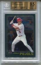 2001 Topps Traded Chrome #T247 Albert Pujols Rookie Card Graded BGS 9.5 Gem Mint