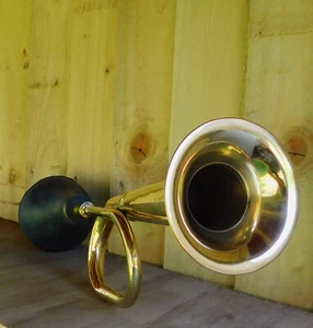 Vintage Messing Taxi Horn Schiffe Nebelhorn Gummilampe | 18 Zoll lang | NEU - Bild 1 von 4