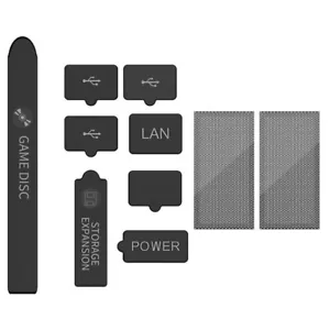 For Xbox Series X/S Console Dustproof Filter Cover Net & Silicone Dust Plugs Kit - Picture 1 of 6