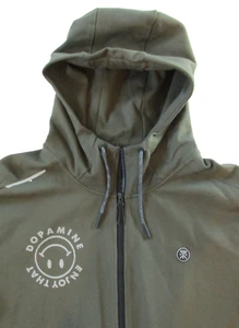 Roark Run Amok Felpa con Cappuccio Uomo XXL Full Front Doppia Zip Gorpcore Dopamina Enjoy That - Foto 1 di 13