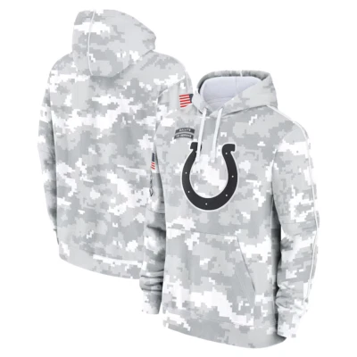 Indianapolis 2024 Arctic Camo Salute to Service Sideline Therma Pullover Hoodie - Image 1 of 4