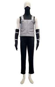 NARUTO Kakashi Hatake Anbu Iruka Konoha Costume Cosplay Halloween Uniform Grey - Picture 1 of 21