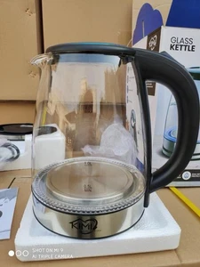 Bollitore elettrico in vetro 900w, scaldabagno 2,0 L - Foto 1 di 8