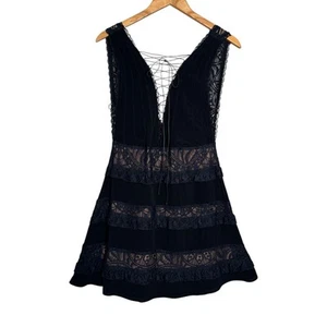 For Love & Lemons Lola Rose Sleeveless Dress Black Size M (NWT!) $248 - Picture 1 of 10