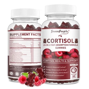 Adrenal Support Supplement Cortisol Support Stress Relief & Manager Gummies - Picture 1 of 7