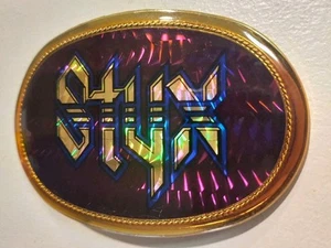 Vintage Styx 1978 Belt Buckle Rock Tour 70s Retro Pacifica  - Bild 1 von 4