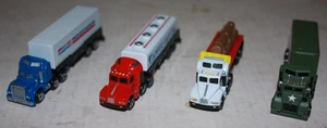 Micro Machines und/oder andere Marken 4 verschiedene Sattelzugmaschine Anhänger LKW Rigs d - Bild 1 von 5