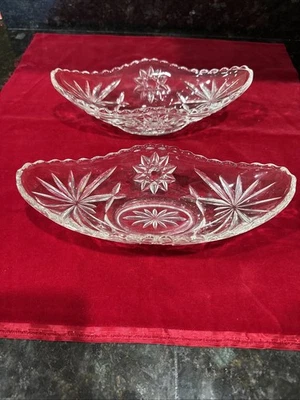 Anchor Hocking Estrella de David PLÁTANO PLATO BOTE DIVIDIDO Lote 2 Góndola Relish Foto 1 de 4