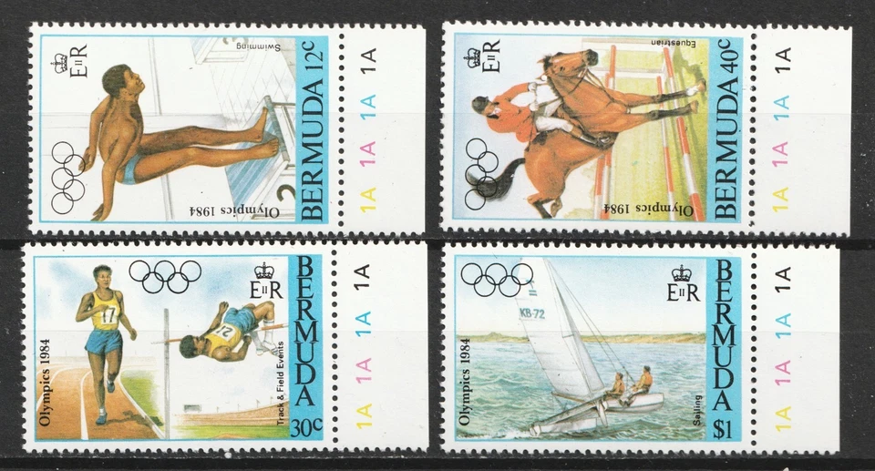 1984 Bermuda Sc# 453-56 - Los Angeles Summer Olympics. MNH set Cv$6.30 - Image 1 of 1