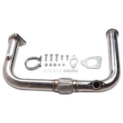 Tubo coletor turbo 2,5" compatível com GMC Sierra Chevy Silverado Vortec LS v8 crossover - Imagem 1 de 4