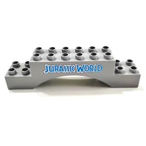 Lego Jurassic World Gray Curved Block Sign Specialty Brick Replacement Part C7 - Picture 1 of 2