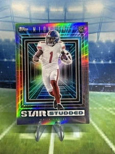2024 Topps Midnight Football Malik Nabers Star Studded  /25 Rookie RC SS-15 - Picture 1 of 5
