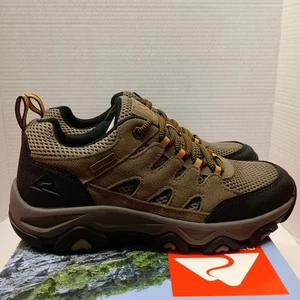 Ozark Trail Men's Waterproof Hiking Shoes Size 8 Low Hiker Taupe Leather NEW - Picture 1 of 8