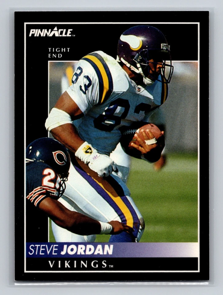 1992 Pinnacle - Steve Jordan #186 - Image 1 of 2