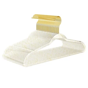 Premium Clear Invisible Acrylic Hangers,Crystal Plastic Hangers with Bling Go... - Picture 1 of 7