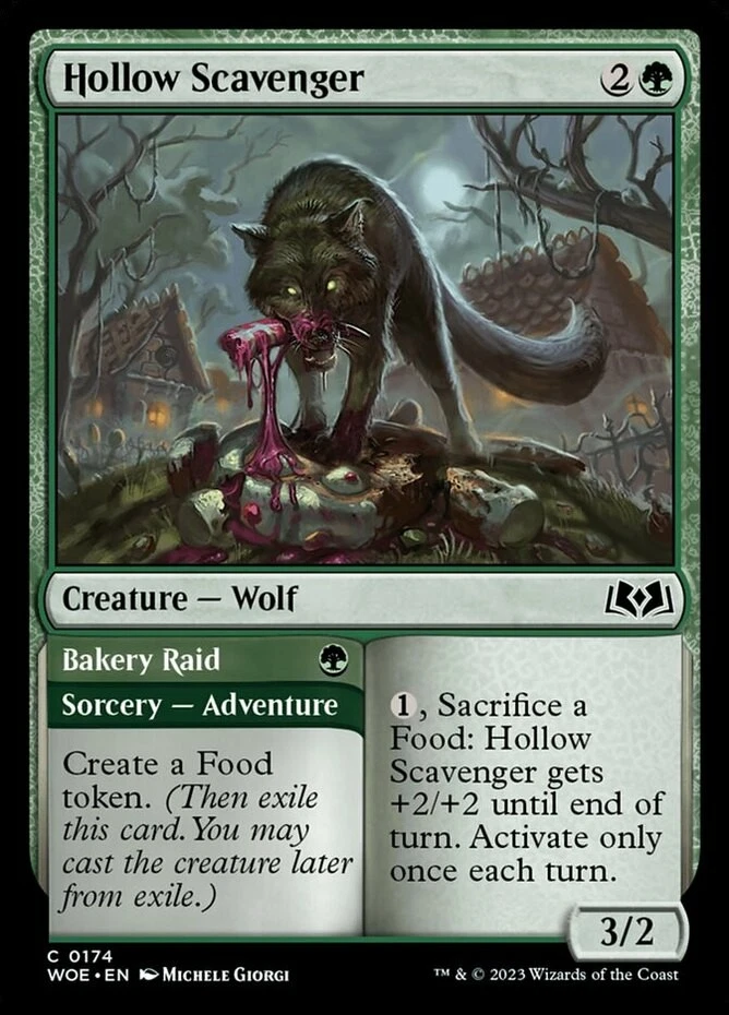 x1 Hollow Scavenger // Bakery Raid - Wilds of Eldraine - NM - MTG - Image 1 of 1