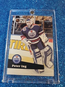 1991-92 Pro Set Hockey #388 Peter Ing Edmonton Oilers - Picture 1 of 2