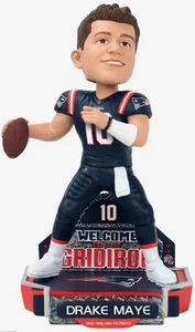 NIB Drake Maye New England Patriots 2024 Rookie Series FOCO Bobblehead 1 Of 124! - Picture 1 of 3