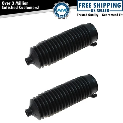 Rack & Pinion Inner Tie Rod Steering Bellow Boot Pair for Chevy GMC Cadillac New - Image 1 of 4