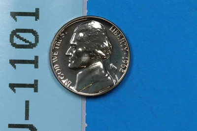 1962 5C PROOF JEFFERSON NICKEL EARLY US TYPE COIN RAW-1101 - Image 1 of 2