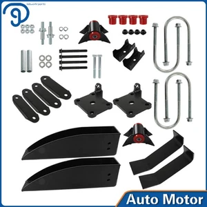 Rear Leaf Spring Relocation Pocket Kit+Axle Seats For Chevrolet Bel Air 1955-57 - Foto 1 di 14