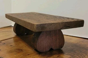Estante elevador de madera vintage hecho a mano decoración PRIM 13 3/4" L X 3 3/4" T X 6" W - Imagen 1 de 6