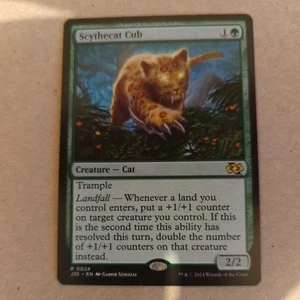 Magic the Gathering Scythecat Cub Rare Card Foundations Jumpstart Edition - Bild 1 von 6