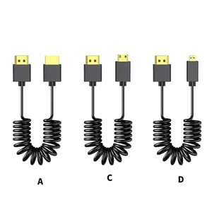 2.1 Spring Video Cable 8k60hz 7680x4320 Fast Transmission Coiled Microed Line - Picture 1 of 11