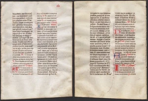 Missal Manuscript Parchment Vellum 1450 - XLIX - Picture 1 of 1