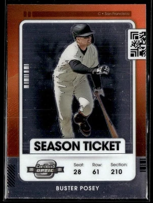 2021 Panini Contenders #34 Buster Posey Optic - Image 1 of 2