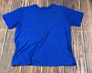 Nike Mens Dri fit xxlt t-shirt Blue Size XXL Tall Short Sleeve Tee Athletic - Picture 1 of 7