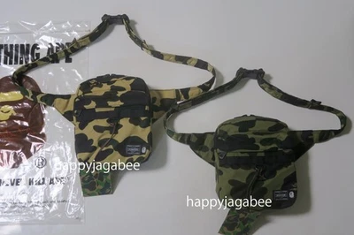 * A BATHNIG APE Men's Goods BAPE x PORTER 1ST CAMO BODY BAG 1L73190903 - Image 1 of 4
