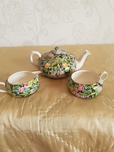 Vintage Lord Nelson Black Beauty Chintz Tea Set - Picture 1 of 15