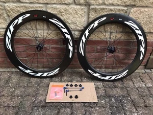 MINT Zipp 808 Firecrest Disc Aero Carbon Wheelset 700C Clincher + EXTRAS 404 303 - Picture 1 of 16