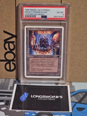 MTG -  Urza's Power Plant Rock - Chronicles - PSA 6 Graded - Image 1 of 3