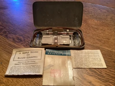 Vintage Spencer Bright-Line Hemocytometer 1940’s WW2 - Image 1 of 4