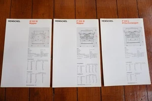 Folleto de ventas de camiones Henschel especificaciones técnicas x3 - Imagen 1 de 8