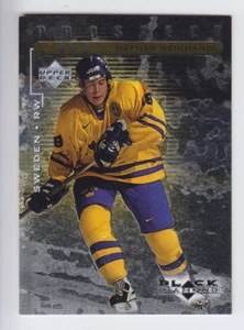 1998-99 UD BLACK DIAMOND MATTIAS WEINHANDL RC /1000 TRIPLE ROOKIE Upper Sweden - Picture 1 of 1