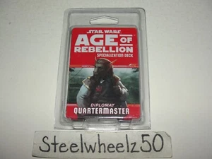 Star Wars Age Of Rebellion RPG Specialization Deck Diplomat Quartermaster NEW - Picture 1 of 3