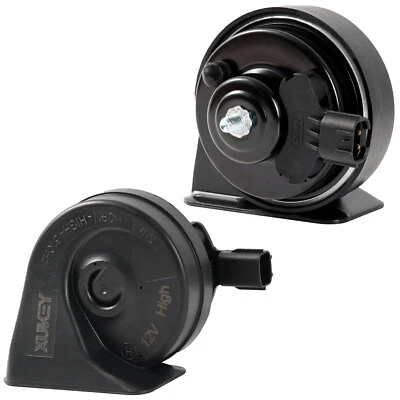 Pair Snail Horns High Low Tone 12V 400Hz-500Hz  For Hyundai Tucson I10 I20 I30 - Изображение 1 из 4
